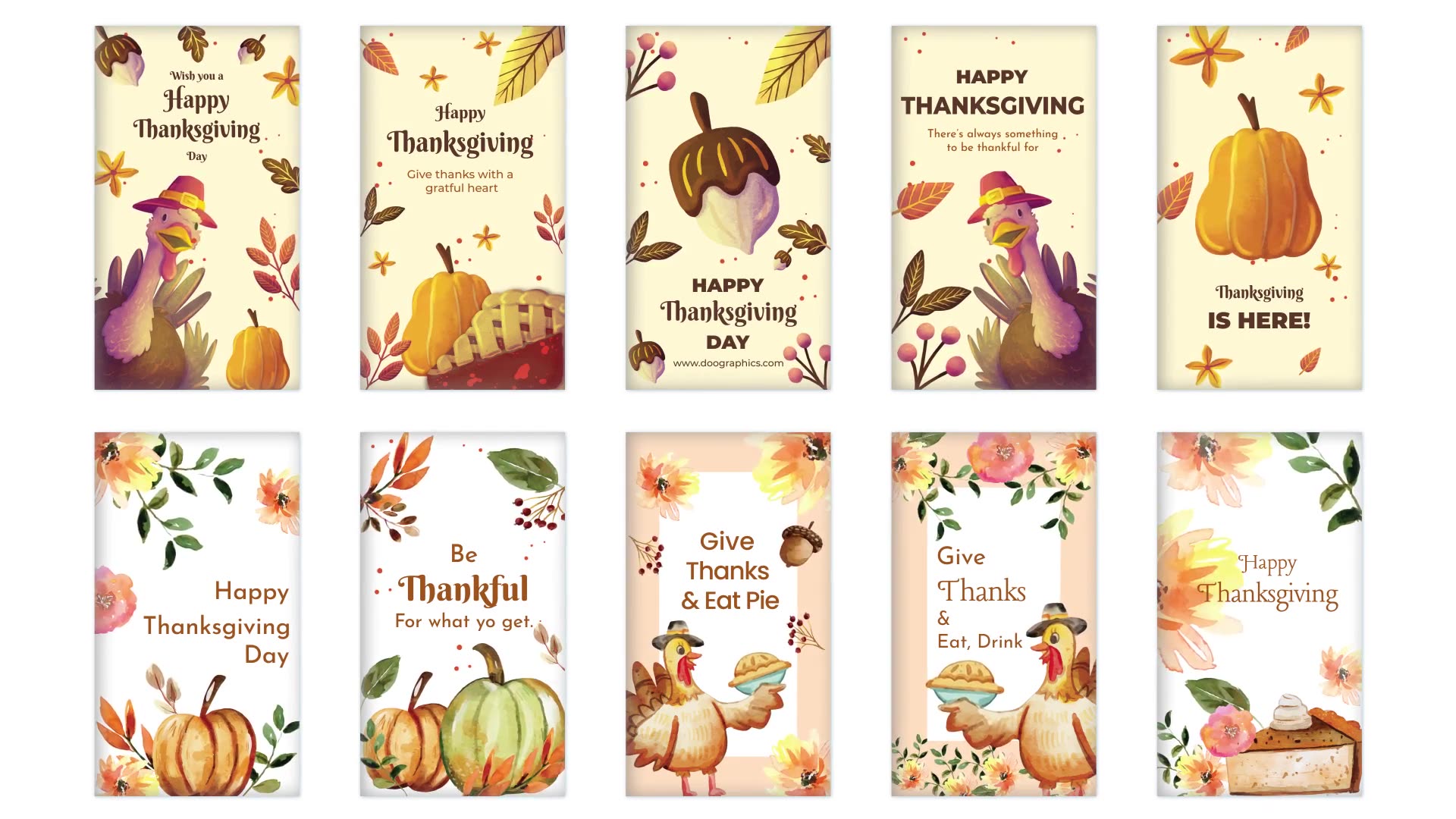 Thanksgiving Instagram Story Pack 02 Videohive 34916780 After Effects Image 11