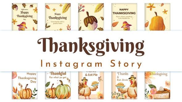 Thanksgiving Instagram Story Pack 02 - Download 34916780 Videohive
