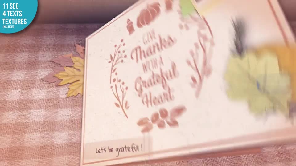 Thanksgiving Pop Up Card Videohive 34538247 After Effects Image 1