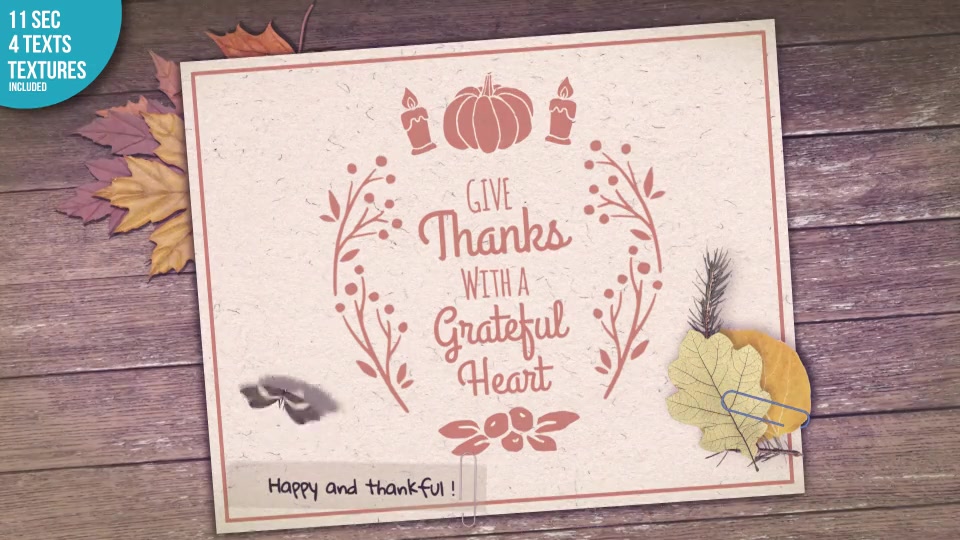 Thanksgiving Pop Up Card Videohive 34538247 After Effects Image 10