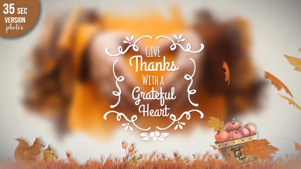 Thanksgiving Watercolored Slideshow Videohive 24971366 After Effects Image 1
