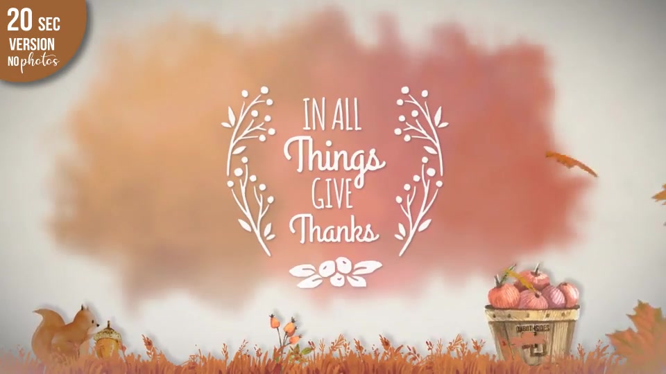 Thanksgiving Watercolored Slideshow Videohive 24971366 After Effects Image 10