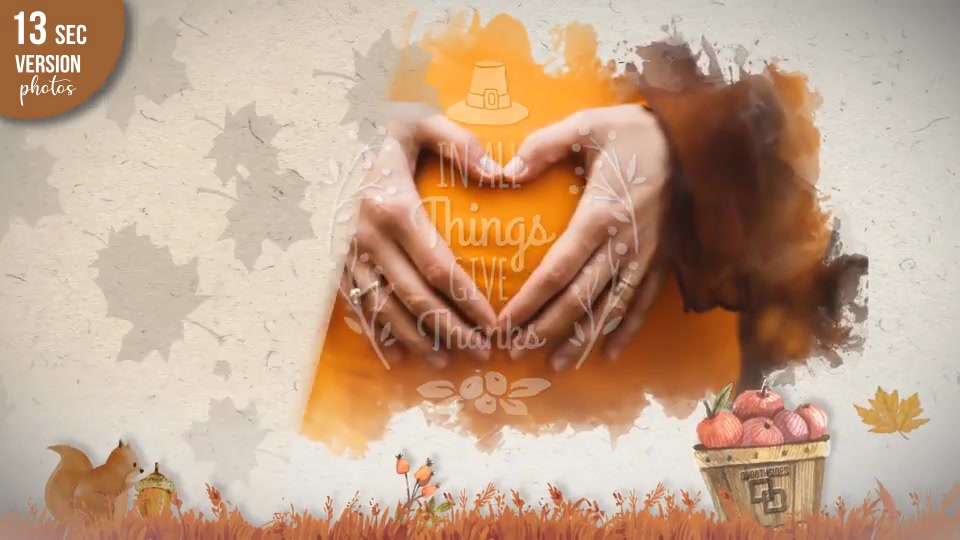 Thanksgiving Watercolored Slideshow Videohive 24971366 After Effects Image 8