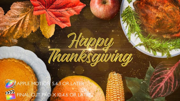 Thanksgiving Wishes Apple Motion - 29102614 Download Videohive