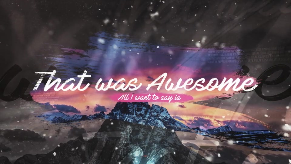 That Was Awesome Brush Travel Slideshow - Download Videohive 20318572