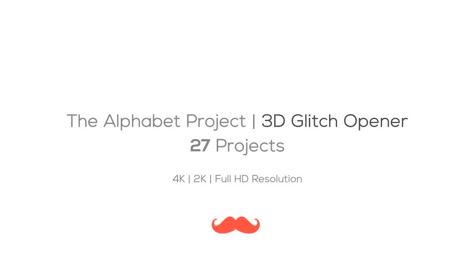 The Alphabet Project | 3D Glitch Opener - Download Videohive 18239333