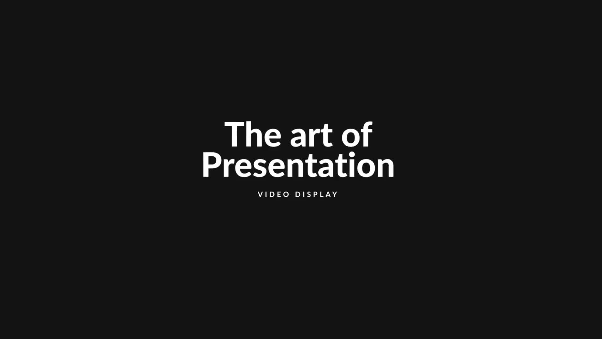 The Art of Presentation // Minimal Portfolio Showcase Videohive 22559585 After Effects Image 1