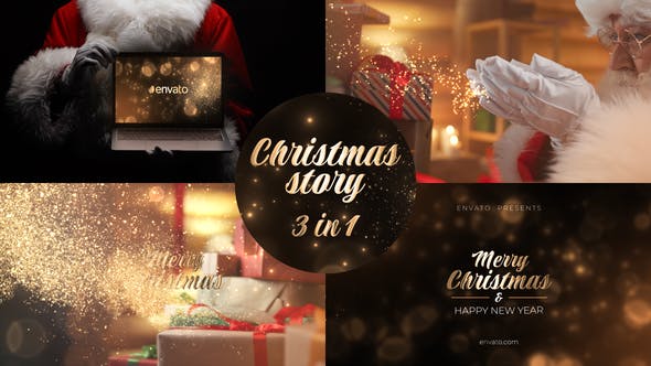 The Big Christmas Story. Christmas Logo 3 in 1 - Download Videohive 35042298