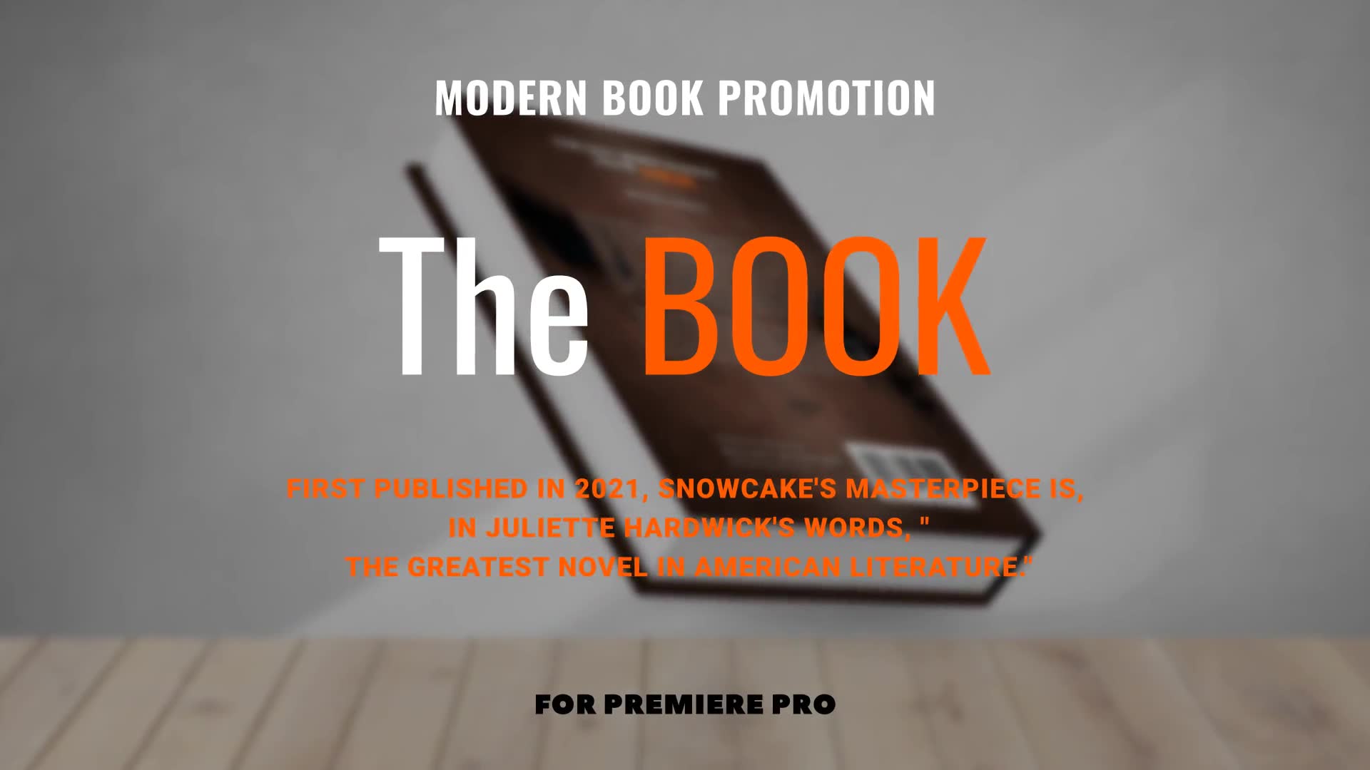 The Book Promotion For Premiere Pro Videohive 33618366 Premiere Pro Image 2