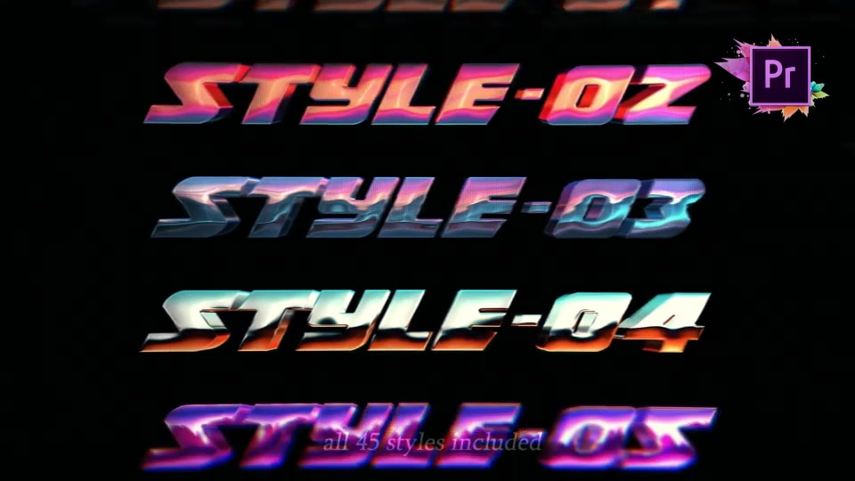 The Complete 80s Title Toolkit For Premiere Pro MOGRT Videohive 27243529 Premiere Pro Image 3