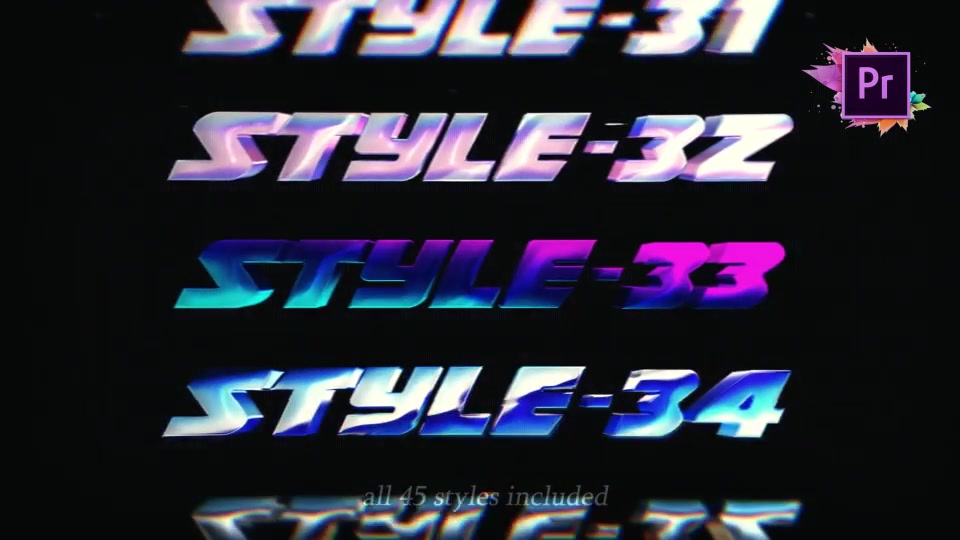 The Complete 80s Title Toolkit For Premiere Pro MOGRT Videohive 27243529 Premiere Pro Image 4
