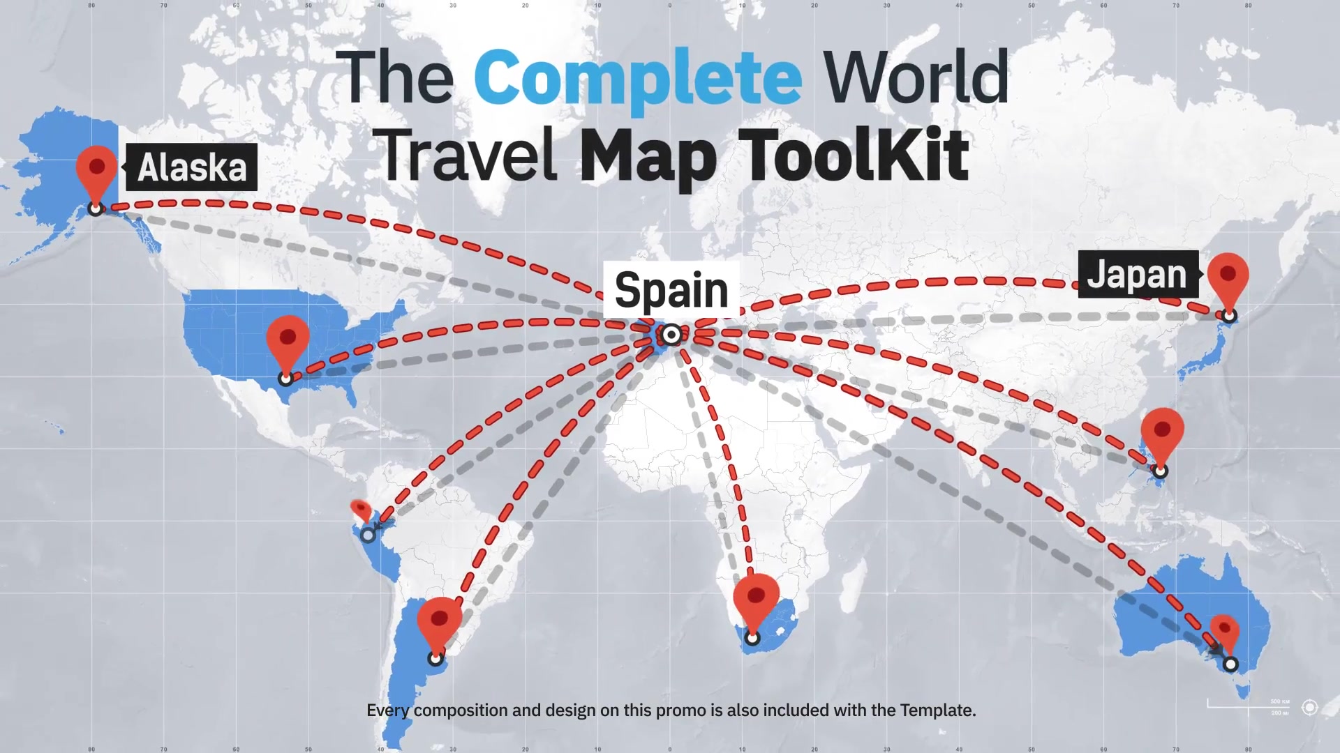 The Complete World Travel Map ToolKit Videohive 23662625 After Effects Image 13