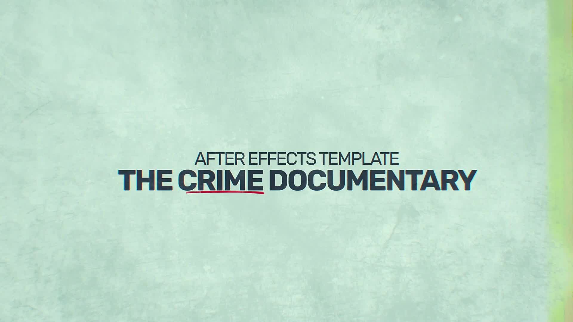 The Crime Documentary Videohive 32563692 After Effects Image 1