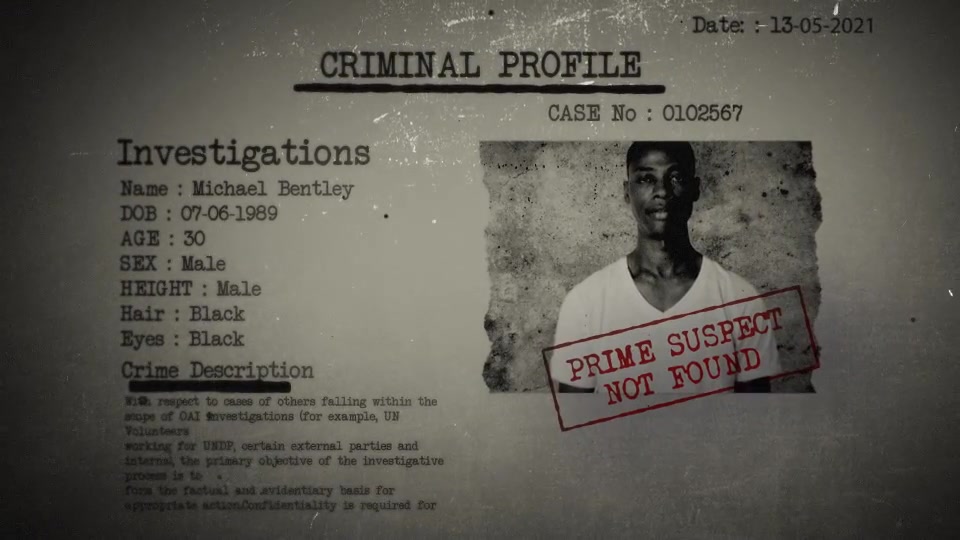 The Crime Files I Title Sequence Videohive 32164074 After Effects Image 9