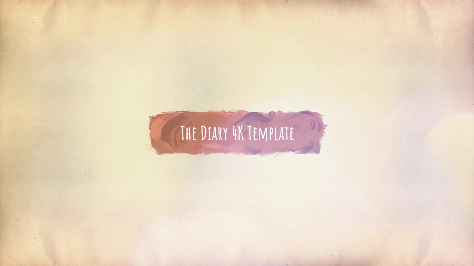 The Diary – Brush Strokes 4K Slideshow Videohive 24100003 Premiere Pro Image 1