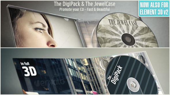 The DigiPack & The Jewel Case CD Motion in Beauty - Download Videohive 7241404