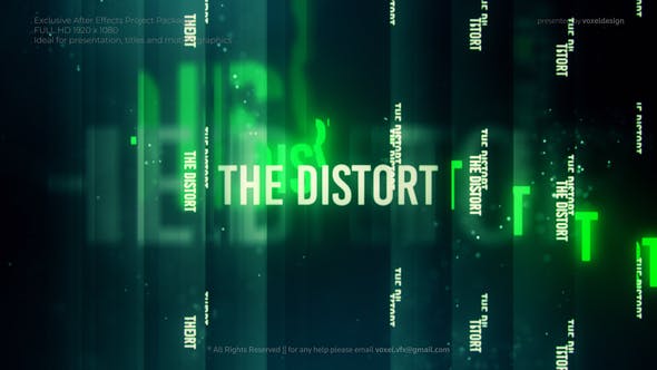 The Distort Cinematic Titles - Download Videohive 34323502