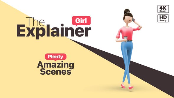 The Explainer Girl - Videohive 25324949 Download