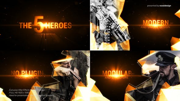 The Five Heroes Cinematic Title - 24964321 Download Videohive