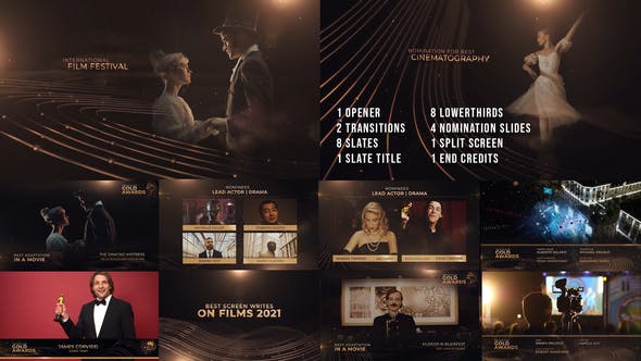 The Golden Award Show Package - 36656444 Videohive Download