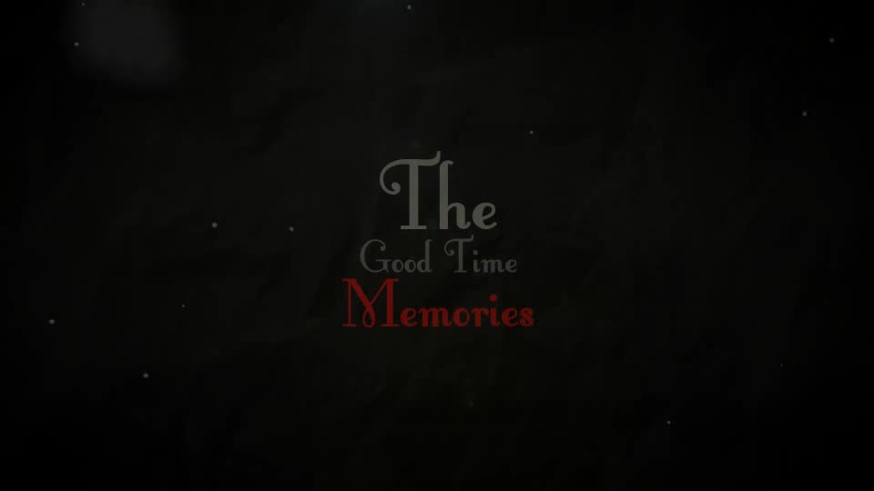 The Good Time Memories - Download Videohive 6608651