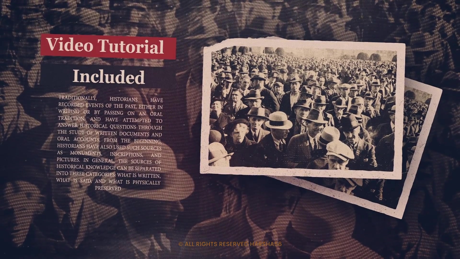 The History Videohive 36280611 After Effects Image 5