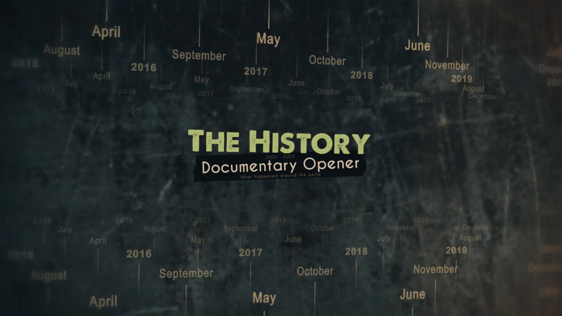 The History Documentary Opener Videohive 25028339 After Effects Image 1