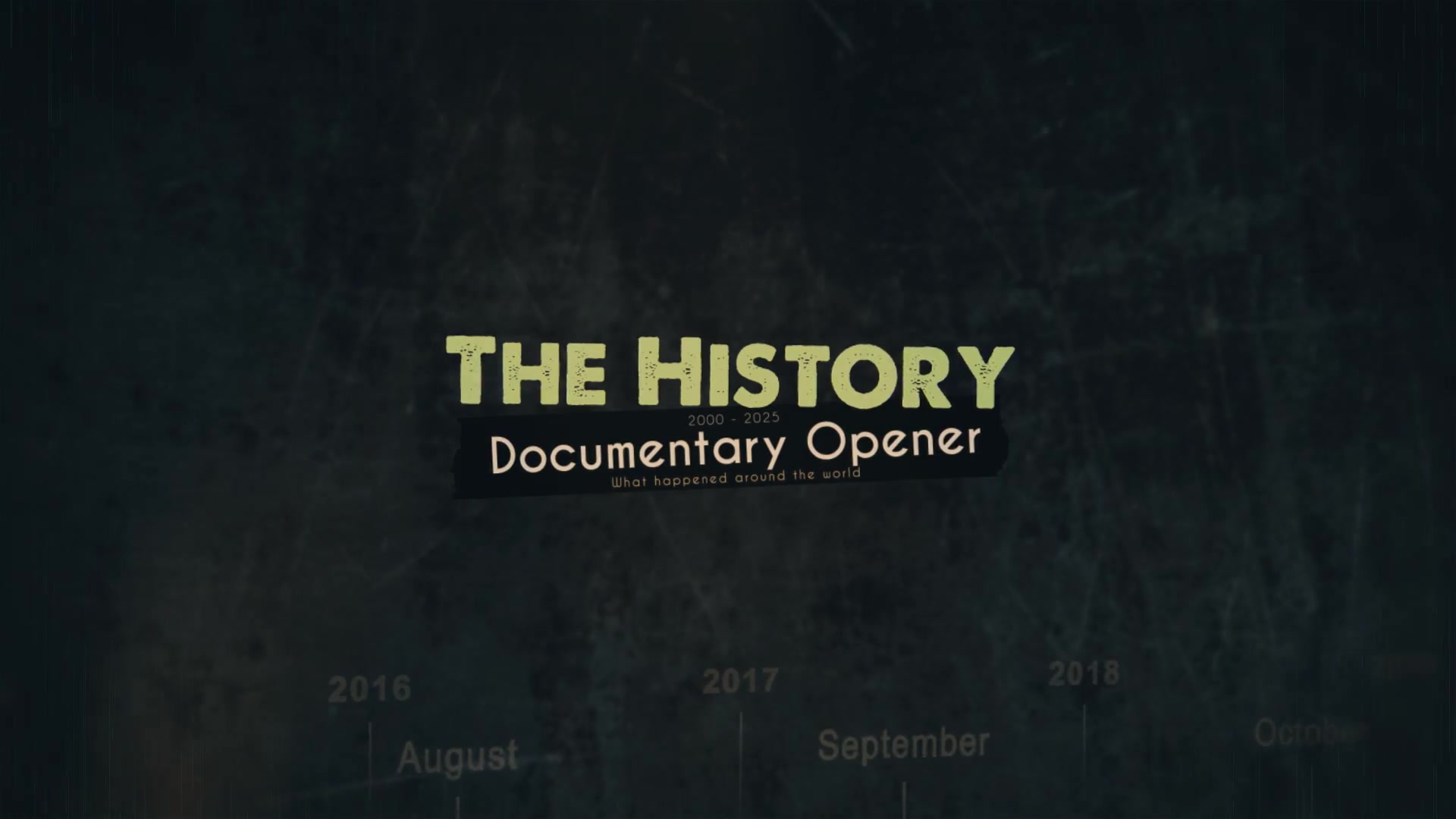 The History Documentary Opener Videohive 25028339 After Effects Image 10