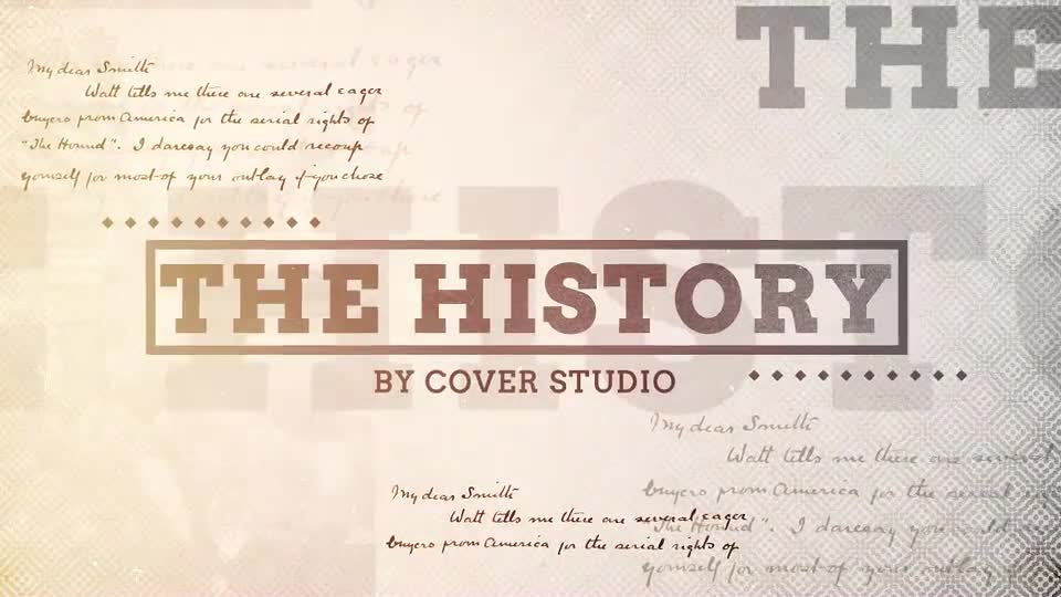 The History Videohive 19411386 After Effects Image 1