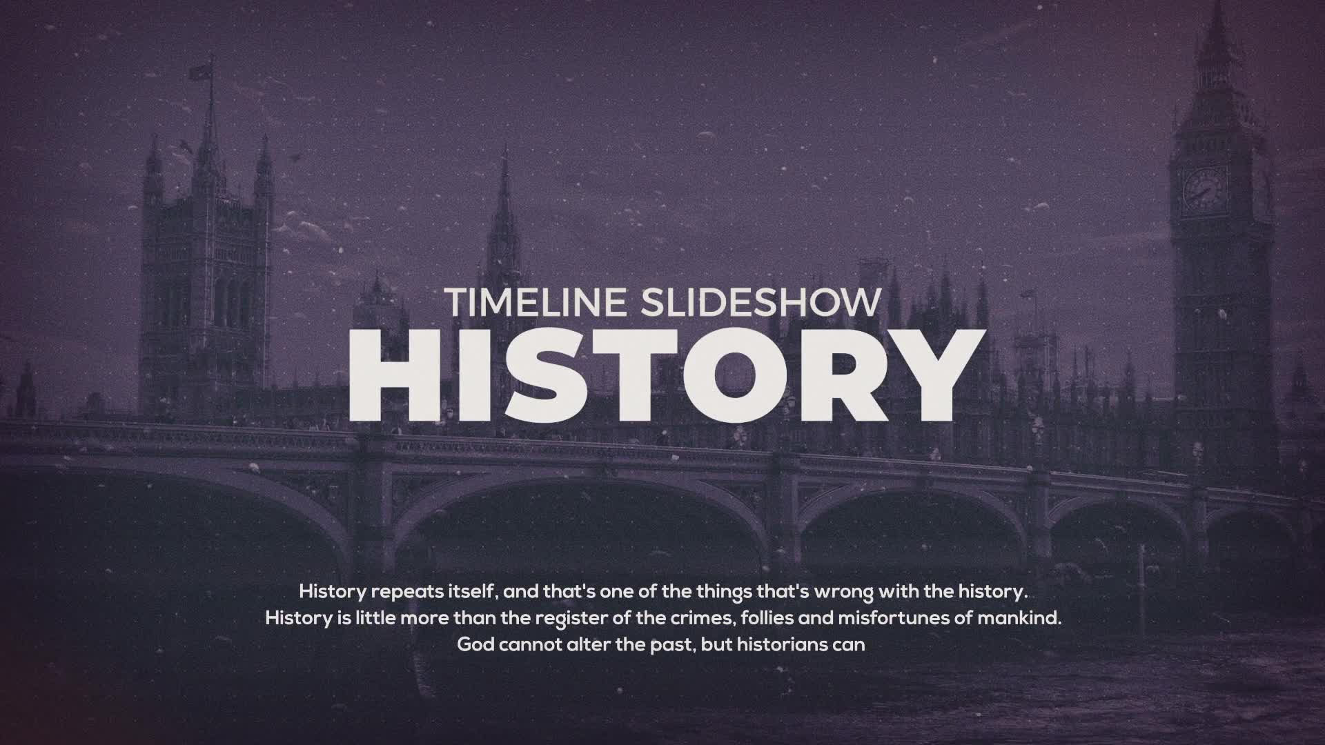 The History Slideshow Videohive 28968446 Premiere Pro Image 1