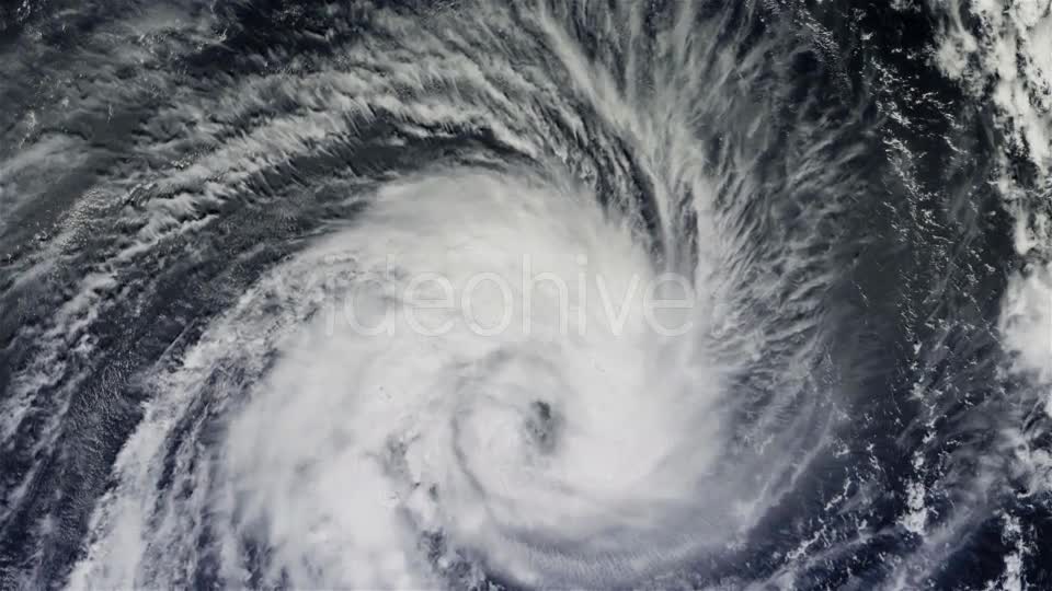 The Hurricane Over the Ocean, Satellite View - Download Videohive 21359504