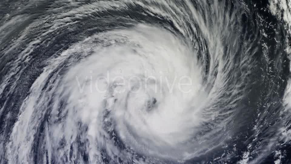 The Hurricane Over the Ocean, Satellite View - Download Videohive 21359504