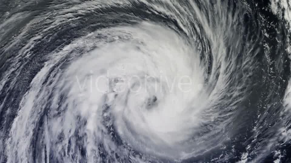 The Hurricane Over the Ocean, Satellite View - Download Videohive 21359504