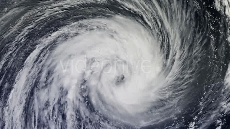 The Hurricane Over the Ocean, Satellite View - Download Videohive 21359504