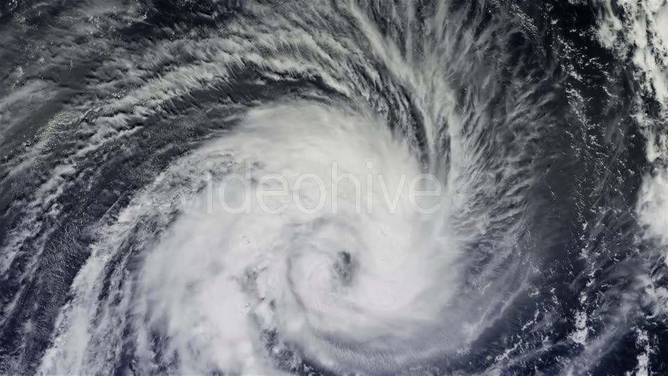 The Hurricane Over the Ocean, Satellite View - Download Videohive 21359504