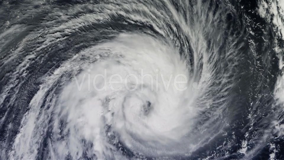 The Hurricane Over the Ocean, Satellite View - Download Videohive 21359504