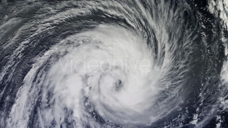 The Hurricane Over the Ocean, Satellite View - Download Videohive 21359504