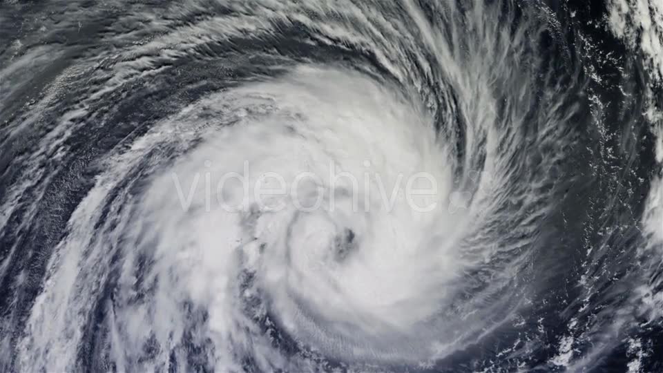 The Hurricane Over the Ocean, Satellite View - Download Videohive 21359504