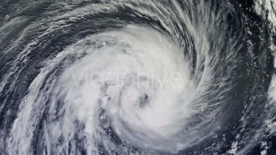 The Hurricane Over the Ocean, Satellite View - Download Videohive 21359504