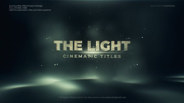 The Light Cinematic Title - Download 31285752 Videohive