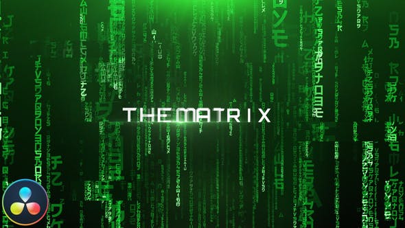 The Matrix Cinematic Titles DaVinci Resolve - 33220077 Videohive Download