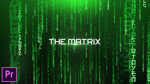 The Matrix Cinematic Titles Premiere Pro - Videohive Download 24577419