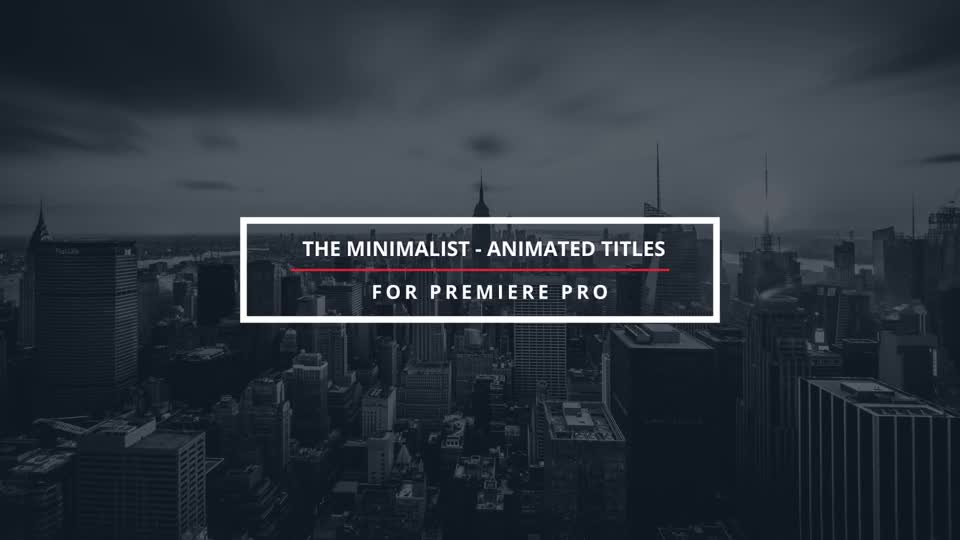 The Minimalist Animated Titles for Premiere Pro Videohive 23073023 Premiere Pro Image 1