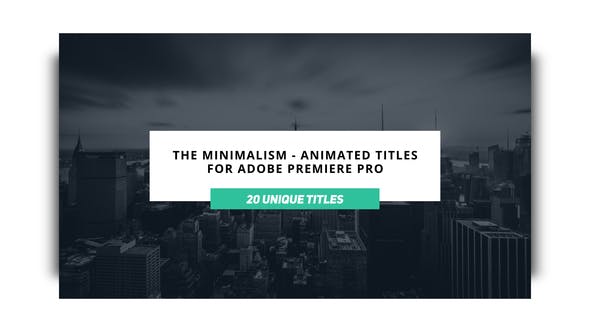 The Minimalist Animated Titles for Premiere Pro - 23073023 Download Videohive