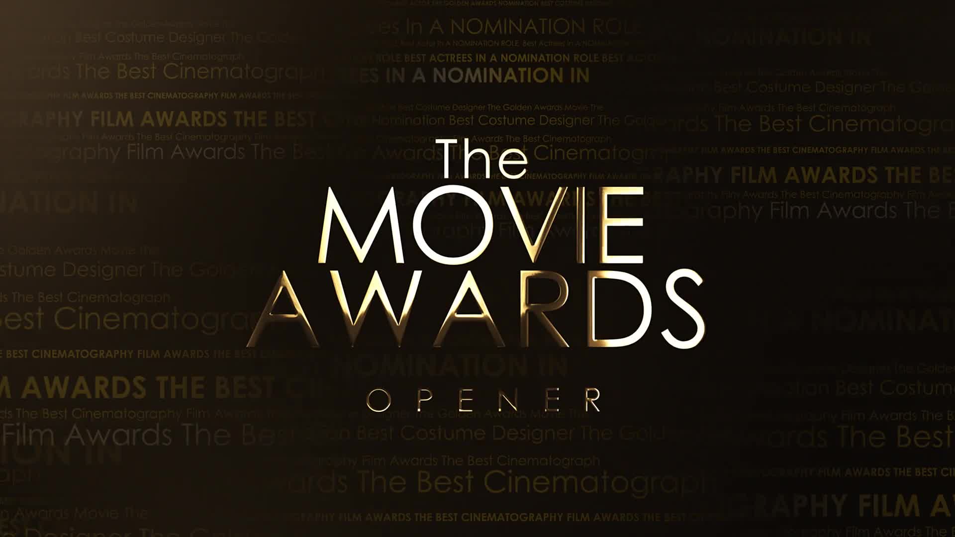 The Movie Awards Opener Videohive 28382368 After Effects Image 1