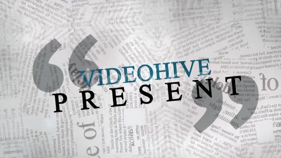 The Newspaper Project Videohive 163193 After Effects Image 1