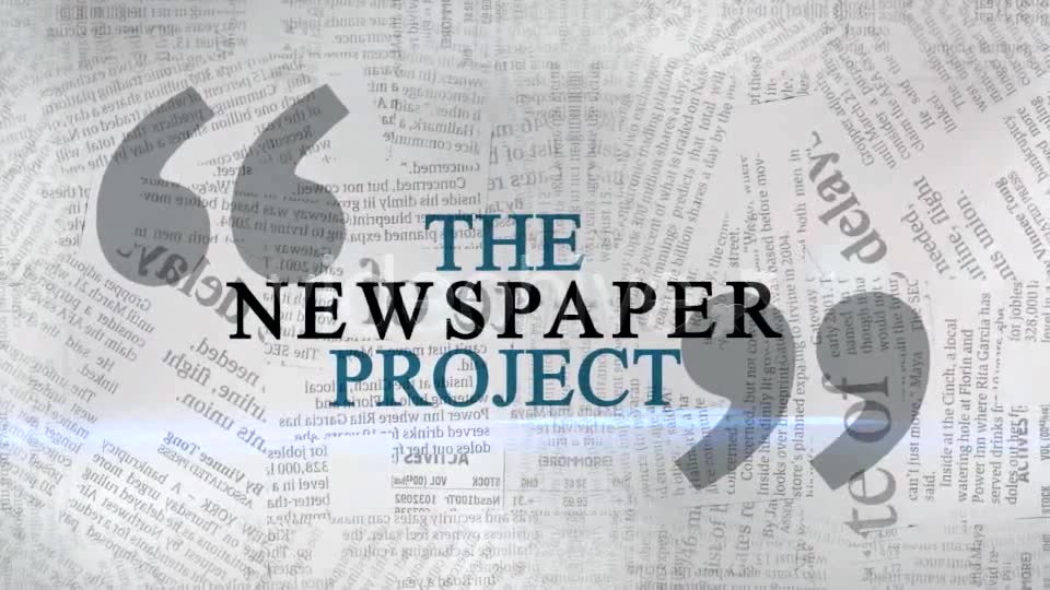 The Newspaper Project Videohive 163193 After Effects Image 2