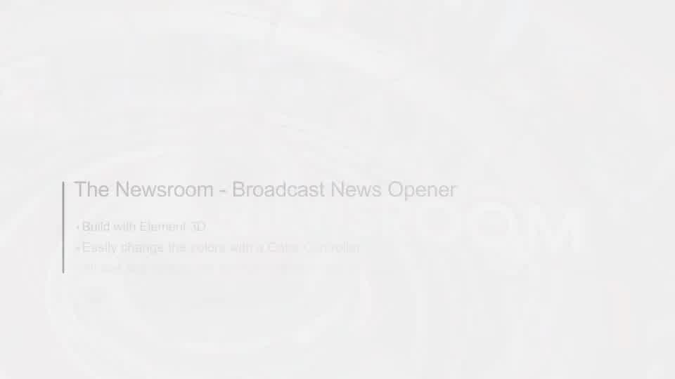 The Newsroom Broadcast Design News Opener Videohive 14935179 After Effects Image 8