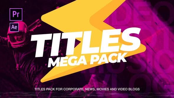 The One 1.0 Titles Pack For Premiere Pro and After Effects - Download 23766434 Videohive