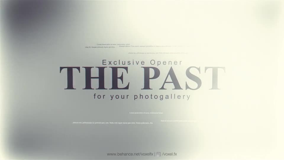 The Past Memories Opener - Download Videohive 22735121